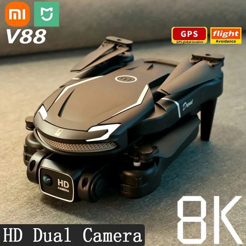 Дрон Xiaomi MiJia V88, профессиональный HD Квадрокоптер с дистанционным управлением, GPS, двойной камерой, для аэрофотосъемки, 8K
Дрон Xiaomi MiJia V88, профессиональный HD Квадрокоптер с дистанционным управлением, GPS, двойной камерой, для аэрофотосъемки, 8K
