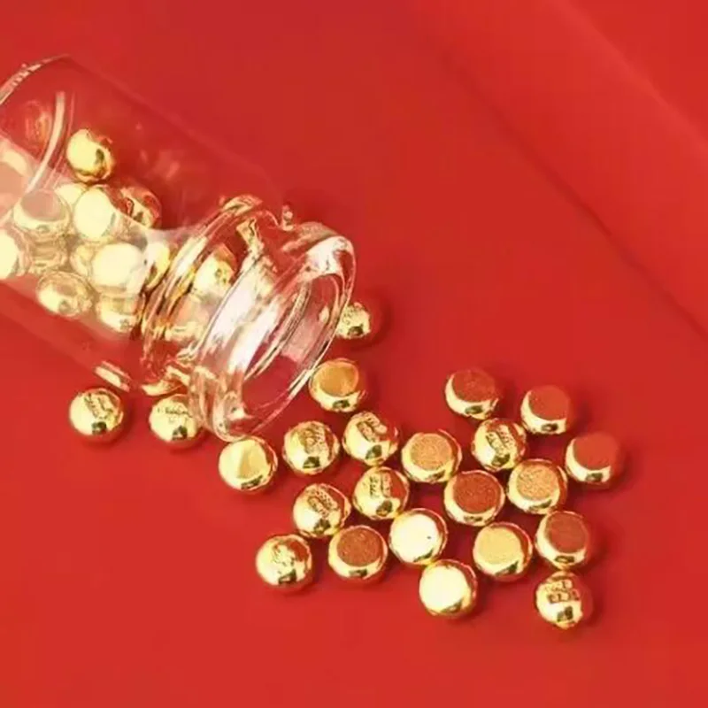 

Au9999 Fine Pure Real Gold Nuggets Beans Block Granule