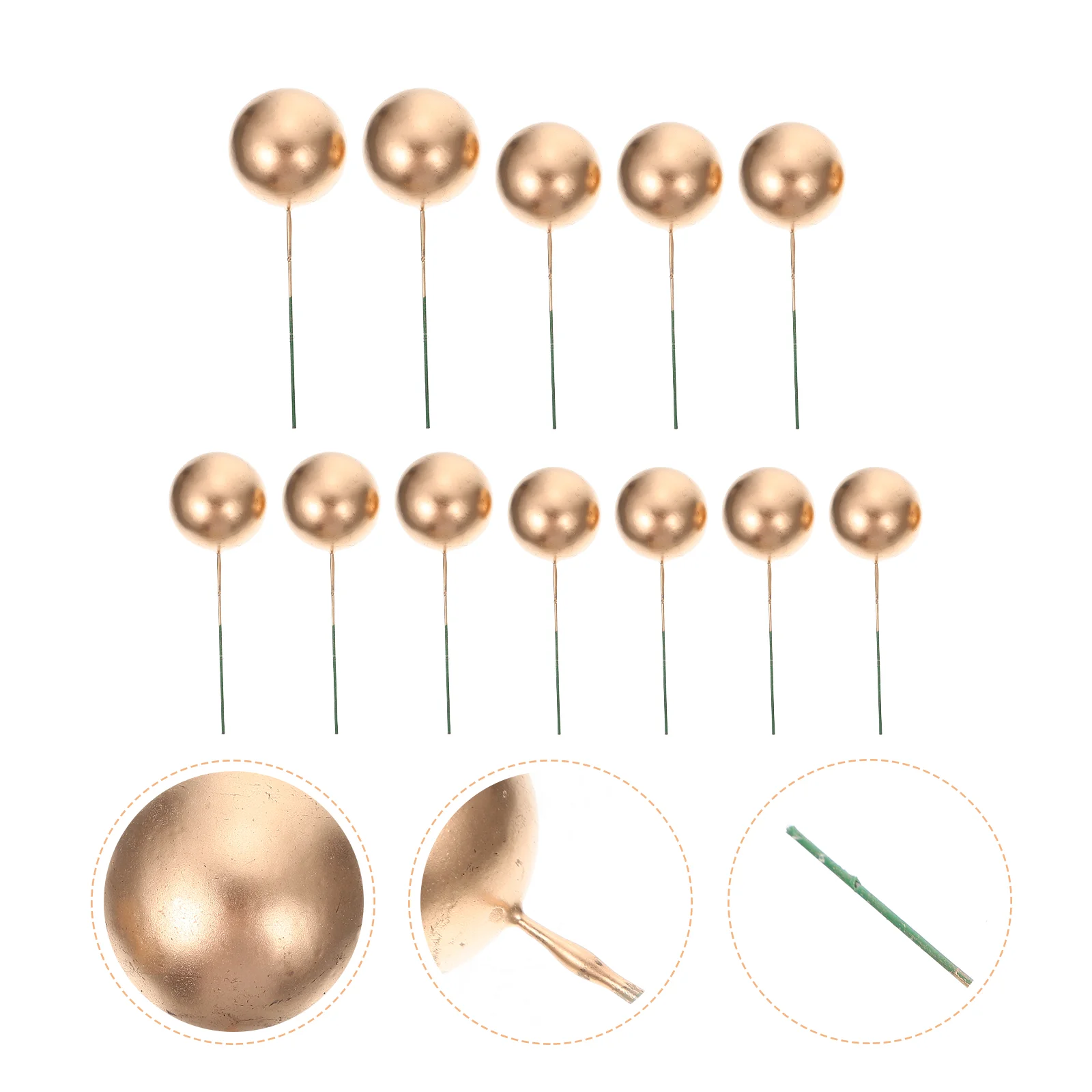 Birthday Party Golden Ball Cake Decoration Cake Topper Creative Fruit Dessert Decor Insert for Birthday Party Gathering
Birthday Party Golden Ball Cake Decoration Cake Topper Creative Fruit Dessert Decor Insert for Birthday Party Gathering