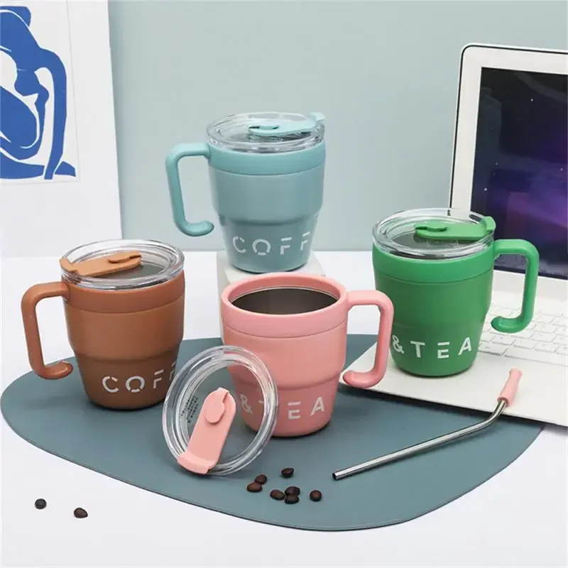 

Mug Easy To Clean Highly Durable Leak-proof Lid Cute Design Drink Directly Environmental Friendly Fashionable Drinking Cup