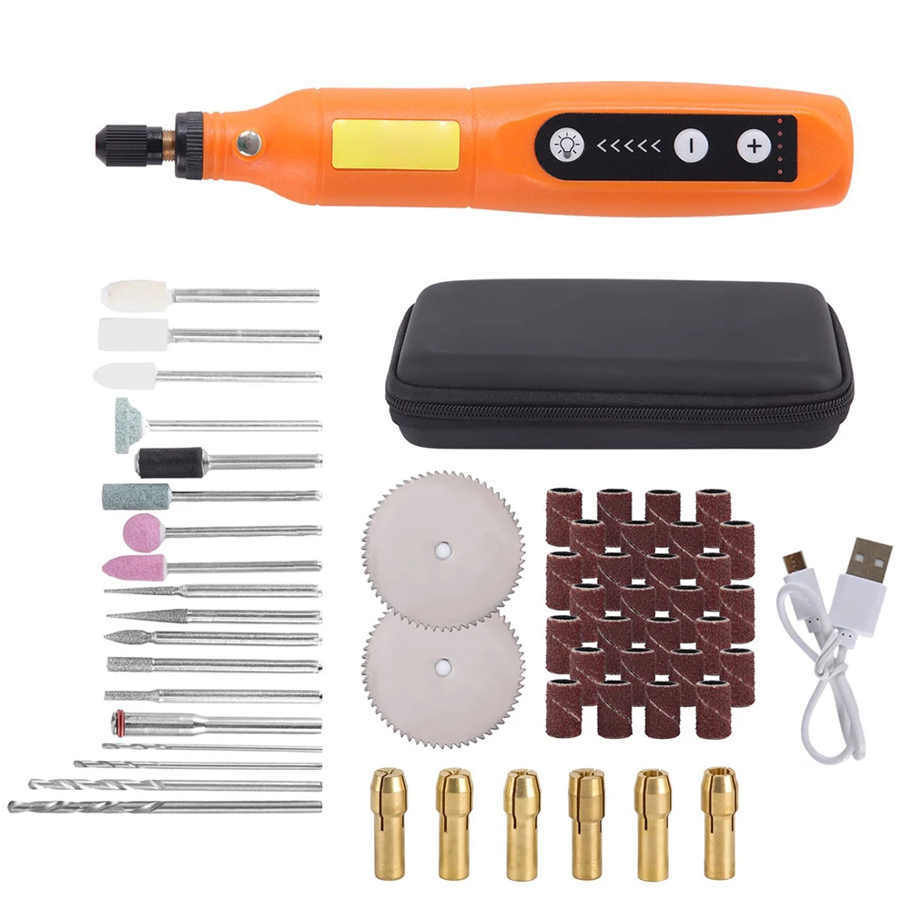 Compact Cordless Rotary Tool Small Grinder USB Cordless Drill Adjustable Speed with LED Suitable for Various Materials
Compact Cordless Rotary Tool Small Grinder USB Cordless Drill Adjustable Speed with LED Suitable for Various Materials