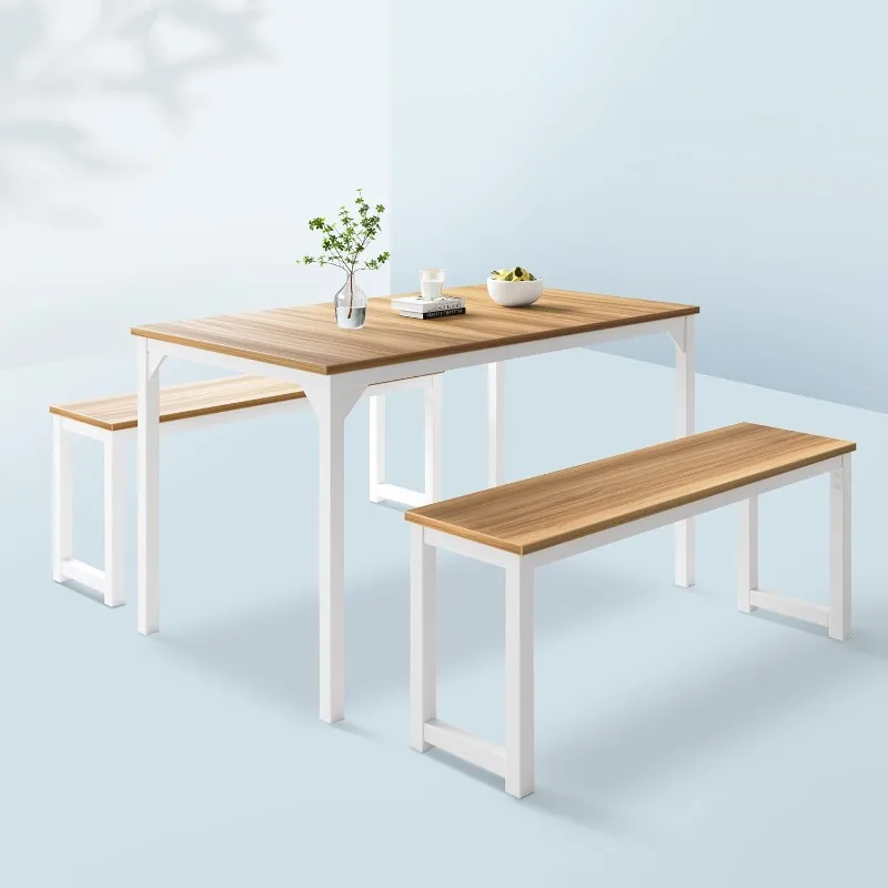 Allewie Modern 3-Piece Dining Table Set for 4, Sturdy Metal Frame Structure, Space-Saving for Kitchen/Dining Room
Allewie Modern 3-Piece Dining Table Set for 4, Sturdy Metal Frame Structure, Space-Saving for Kitchen/Dining Room