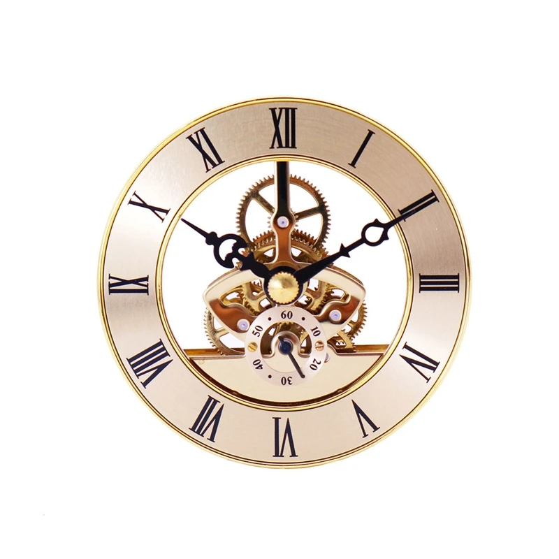 

Retro Gear Wall Clock Movement Metal Perspective Table Clocks Accessories for Handmade Hanging Clocks Replacement Part Tool