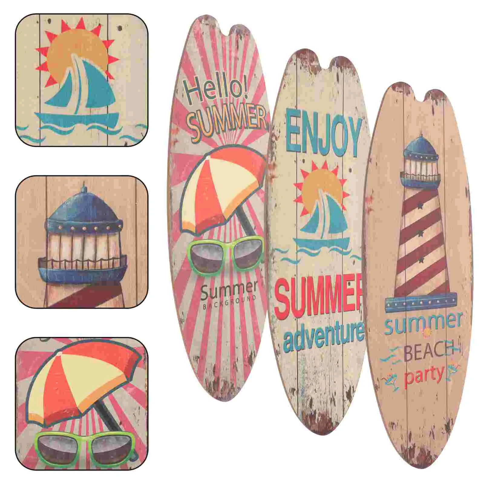 Surfboard Wall Hanging Signs Marine Style Decoration Wooden Craft Ornament Living Room Decorative Creative
Surfboard Wall Hanging Signs Marine Style Decoration Wooden Craft Ornament Living Room Decorative Creative