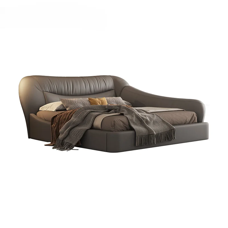 Modern Leather Bed Light Luxury High-End Master Bedroom Bed Personality Fashion Mother And Child Bed
Modern Leather Bed Light Luxury High-End Master Bedroom Bed Personality Fashion Mother And Child Bed
