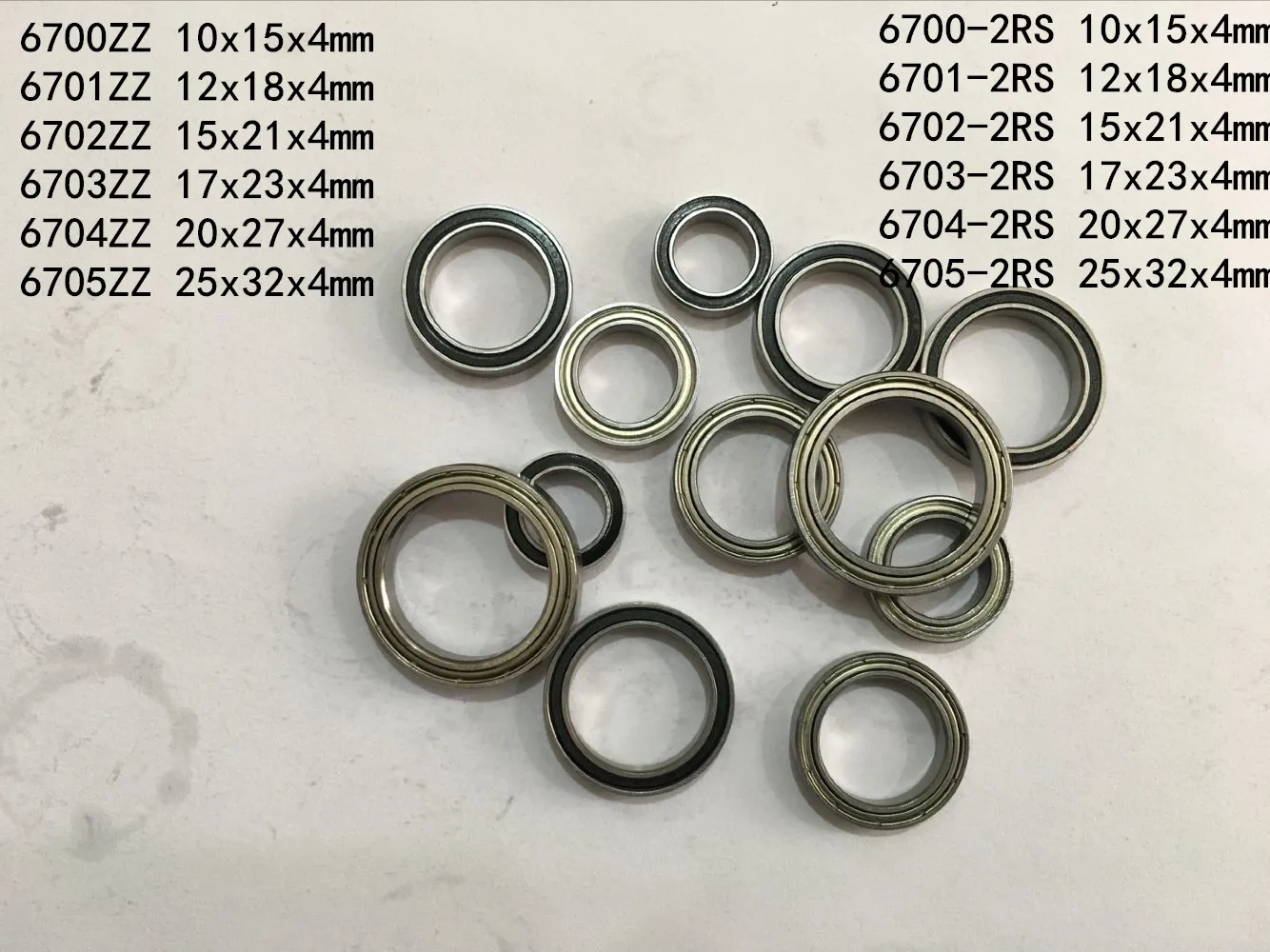 2-5 шт. 6700ZZ 6701ZZ 6702ZZ 6705ZZ 6700-2RS 6701-2RS 6705-2RS ультратонкий металлический экранированный подшипник, резиновый герметичный шарикоподшипник
2-5 шт. 6700ZZ 6701ZZ 6702ZZ 6705ZZ 6700-2RS 6701-2RS 6705-2RS ультратонкий металлический экранированный подшипник, резиновый герметичный шарикоподшипник