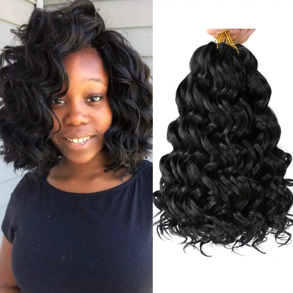 Dairess Synthetic Ocean Wave Crochet Hair Ombre Color Hair Deep Wave Braiding Hair Extensions For Black Women
Dairess Synthetic Ocean Wave Crochet Hair Ombre Color Hair Deep Wave Braiding Hair Extensions For Black Women