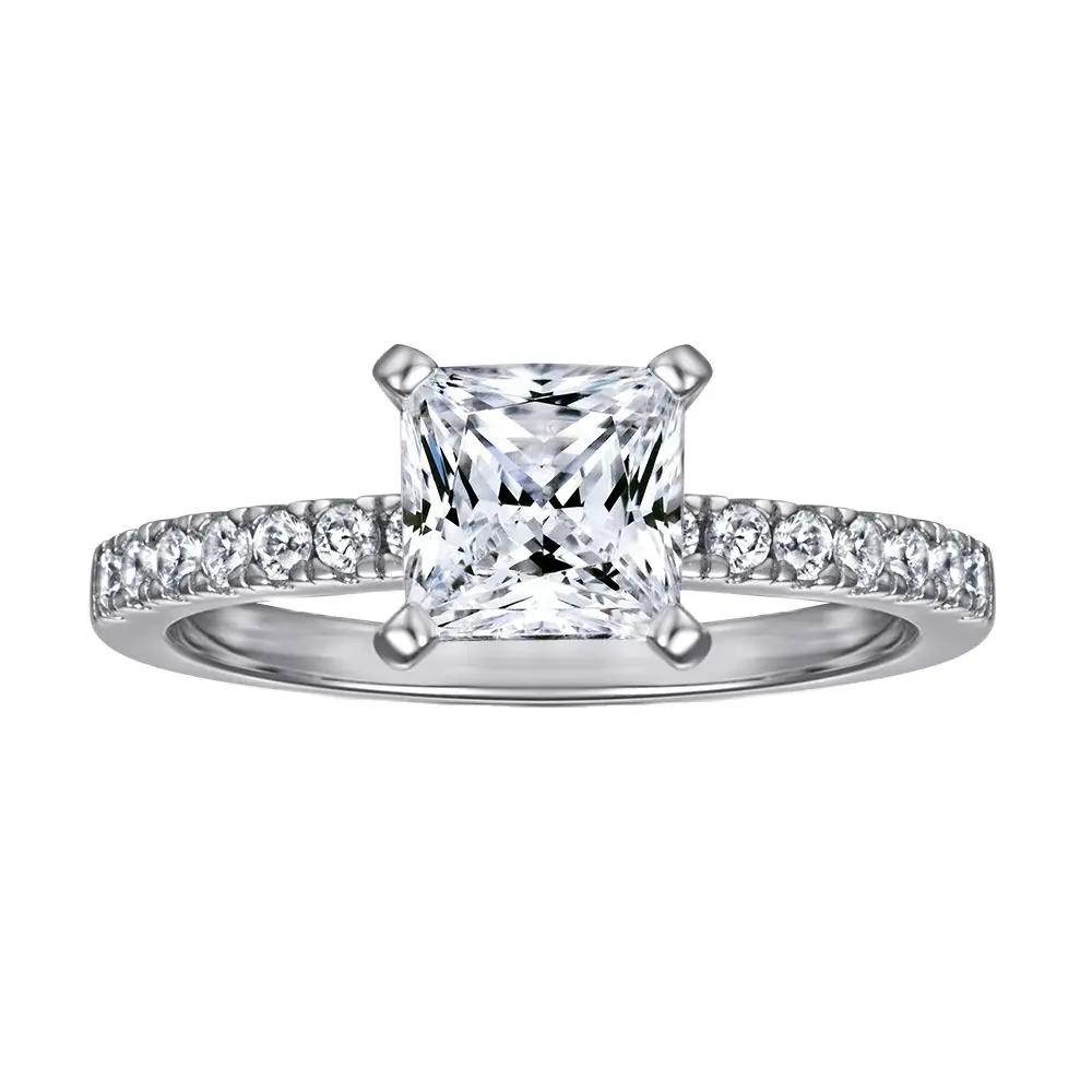 LESF 1.2 Carats Princes Moissanite Engagement Ring Women 925 Sterling Silver Wedding Rings Fine Jewelry
LESF 1.2 Carats Princes Moissanite Engagement Ring Women 925 Sterling Silver Wedding Rings Fine Jewelry