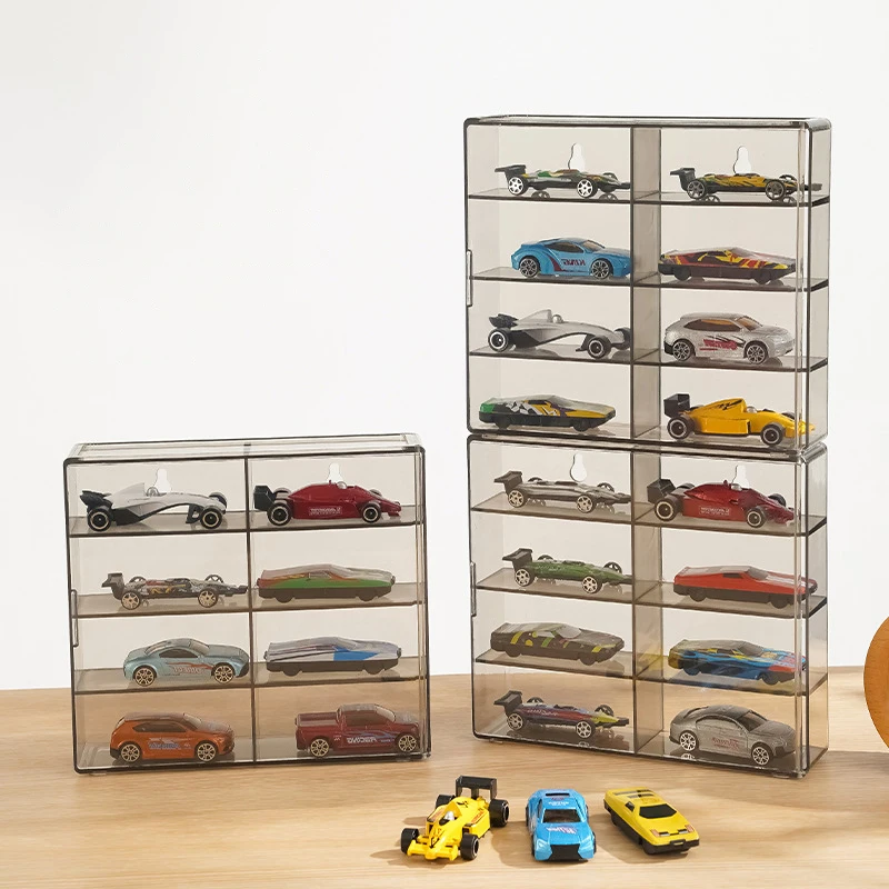 

1:64 for Hot Wheels Display Box Car Model Toy Cabinet Rack For Hotwheels Cars Diecast Storage Acrylic Dustproof Display Box