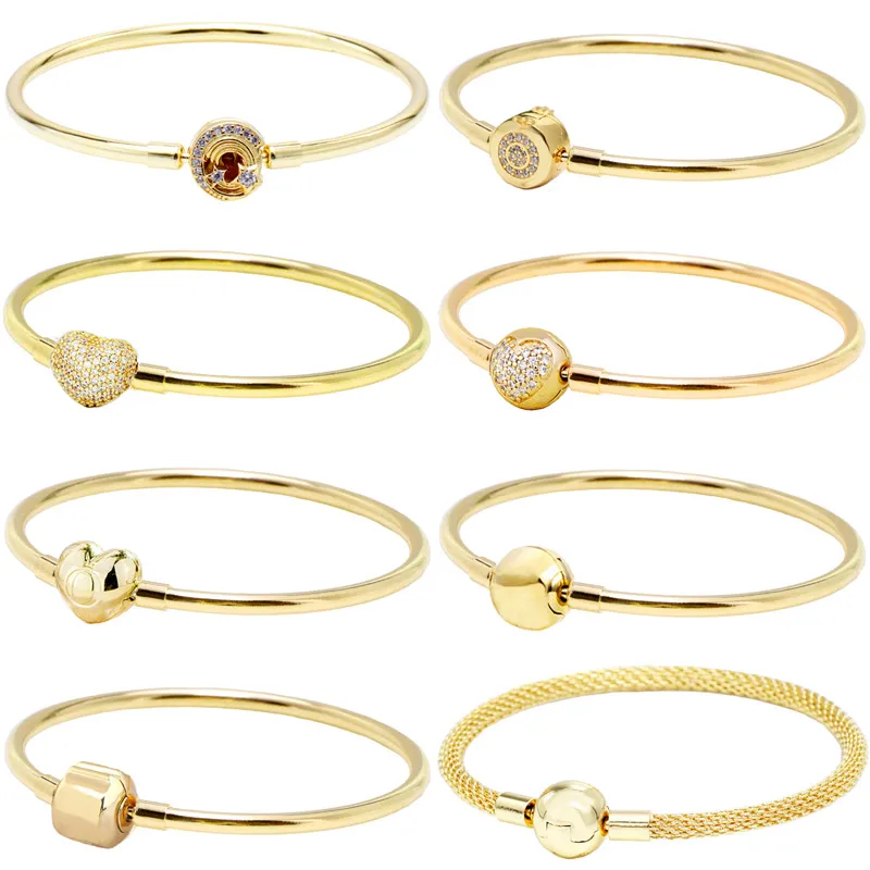 Golden Heart Barrel Ball Shooting Star Crown Clasp Bangle 925 Sterling Silver Bracelet Fit Fashion Bead Charm Diy Jewelry
Golden Heart Barrel Ball Shooting Star Crown Clasp Bangle 925 Sterling Silver Bracelet Fit Fashion Bead Charm Diy Jewelry