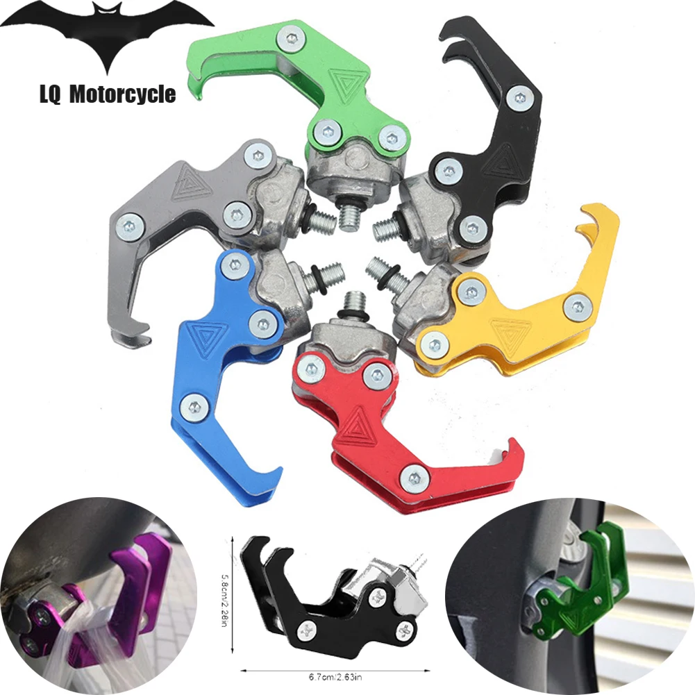 

For ATV Dirt Bike Scooter Holder Universal Motorcycle Hook Eagle Claw Hanger 6mm Screw Aluminum Motorbike Bags Carry Holder