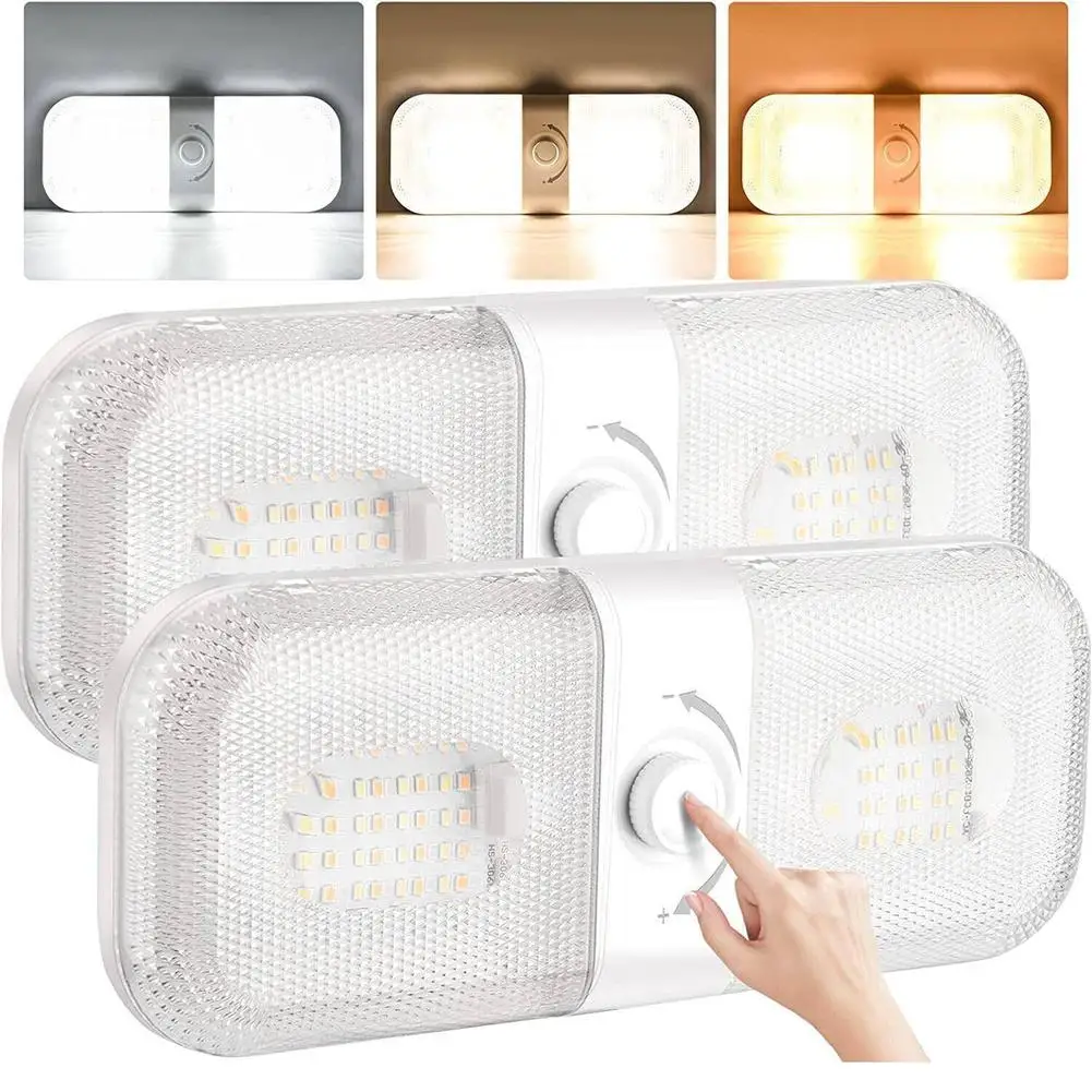 2pcs 12-24v Cab Reading Lights With Switch 3 Colors Dimmable RV Dome Interior Lights For Marine Boat
2pcs 12-24v Cab Reading Lights With Switch 3 Colors Dimmable RV Dome Interior Lights For Marine Boat