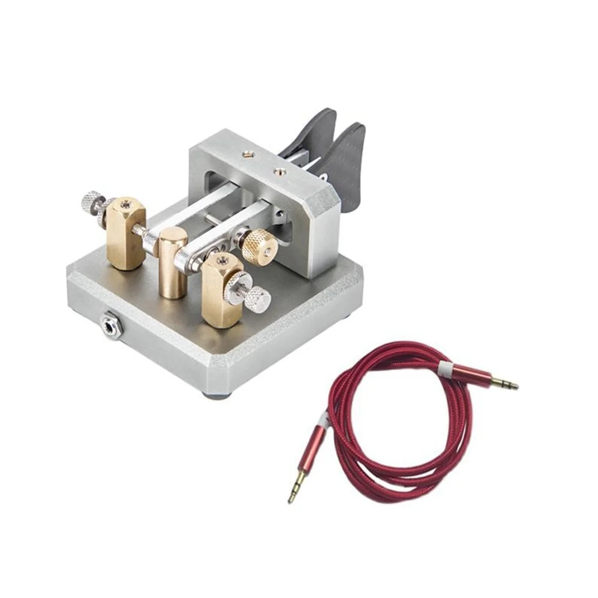 Automatic Morse Dual-Paddle Telegraph Key CW Key for Ham Radio Users for Amateur HAM RADIO CW Paddle Key Amateur Silver
Automatic Morse Dual-Paddle Telegraph Key CW Key for Ham Radio Users for Amateur HAM RADIO CW Paddle Key Amateur Silver