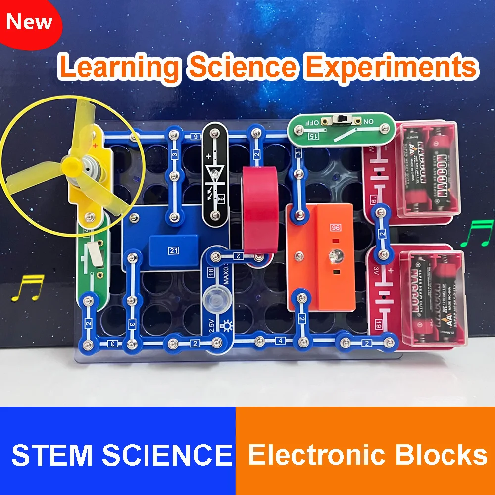 

Circuit Electronic Blocks Building Kit Physics Experiments Circuit For Students Gift Children Stem Science Toys