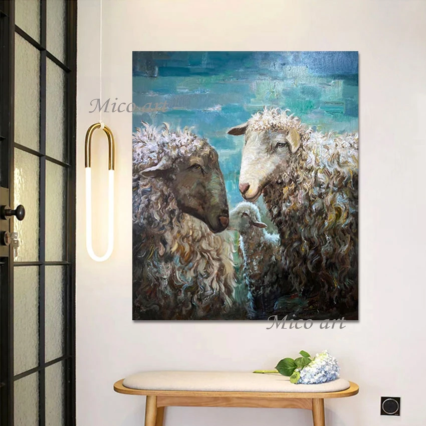 Cute Animal Picture Sheep Abstract Modern Painting Unframed Wall Art Cheap Canvas Artwork Hot Selling China Import Item Decor
Cute Animal Picture Sheep Abstract Modern Painting Unframed Wall Art Cheap Canvas Artwork Hot Selling China Import Item Decor