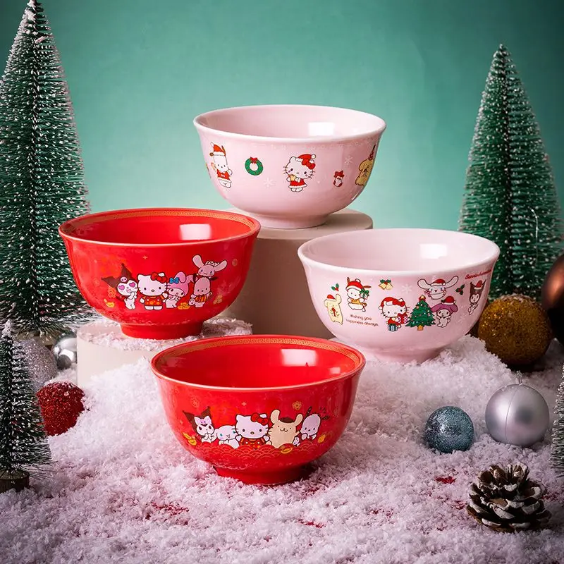 Hello Kitty Ceramic Bowl Sanrio 2023 Christmas Tableware Anime Kuromi Hometableware Creative Ins Style Kawaii Child Bowl Hot
Hello Kitty Ceramic Bowl Sanrio 2023 Christmas Tableware Anime Kuromi Hometableware Creative Ins Style Kawaii Child Bowl Hot