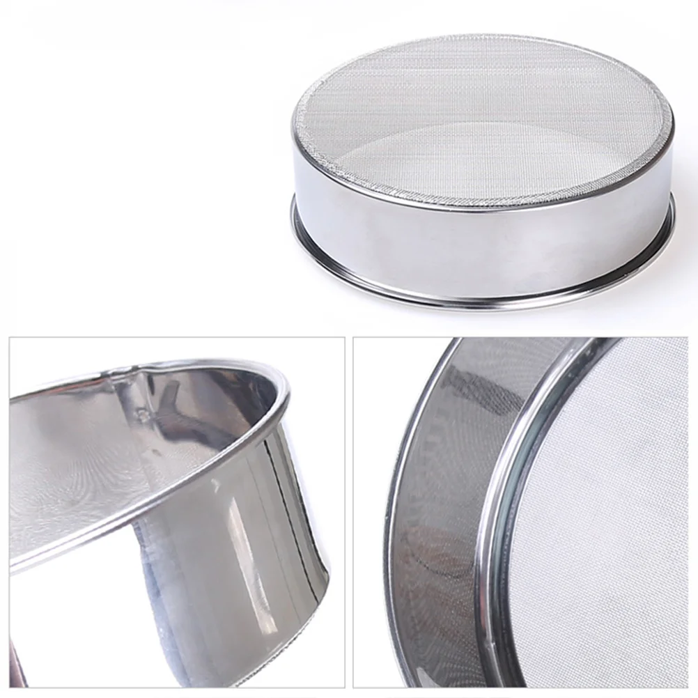 Flour Sifter Fine Mesh Flour Sieve Strainer Mesh Powder Colander Tea Powder Strainer for Bake Cakes Sugar
Flour Sifter Fine Mesh Flour Sieve Strainer Mesh Powder Colander Tea Powder Strainer for Bake Cakes Sugar
