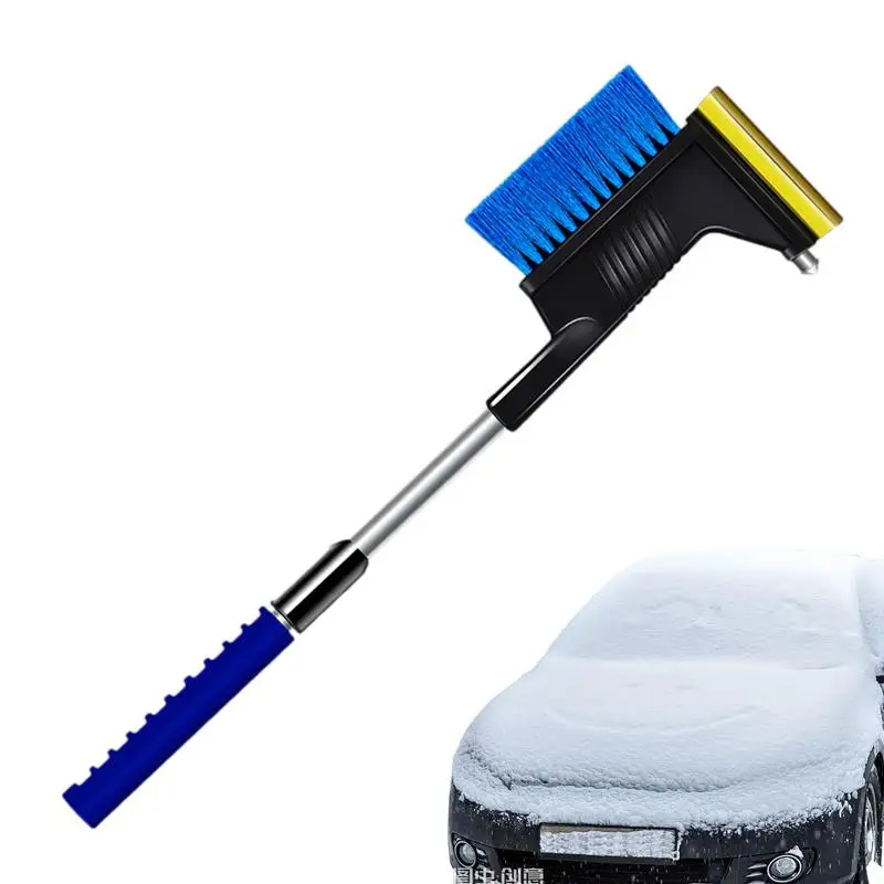 

Автомобильная лопата для снега, многофункциональная телескопическая компактная лопата с эргономичной ручкой для внедорожников, грузовиков, миниванов