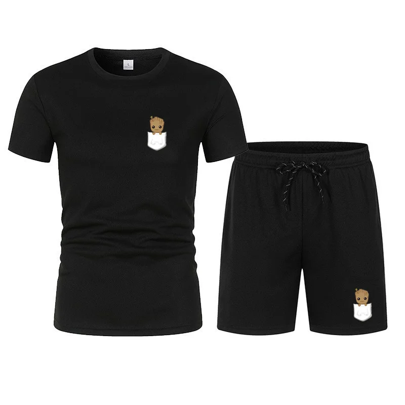 summer Men's Tracksuit Two Pieces Sets Casual Fitness Sport Suit Short Sleeve T Shirt+Beach Shorts Joggers Men Sportswear Suits
summer Men's Tracksuit Two Pieces Sets Casual Fitness Sport Suit Short Sleeve T Shirt+Beach Shorts Joggers Men Sportswear Suits