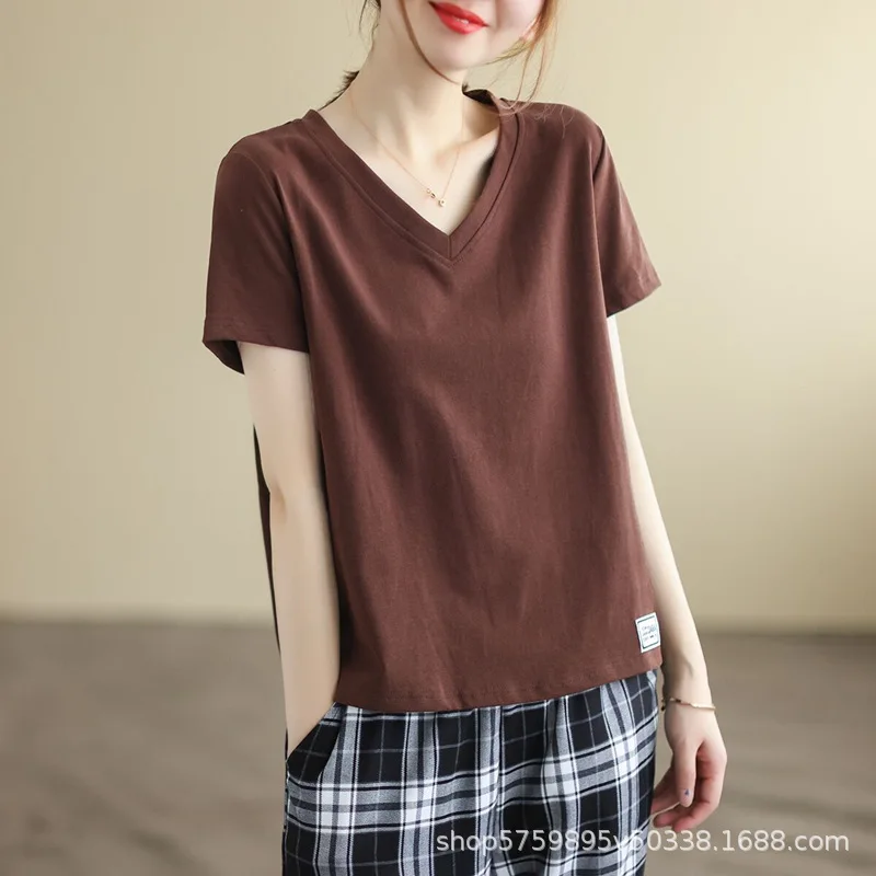 Summer New Women's 2024 Pullover V-neck Patchwork Fashion Solid Color Loose Comfortable Minimalist Versatile T-Shirts Tops
Summer New Women's 2024 Pullover V-neck Patchwork Fashion Solid Color Loose Comfortable Minimalist Versatile T-Shirts Tops