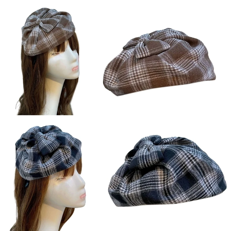 Plaids Cap Headband Costume Headwear Evening Party Headdress Clothing Accessory
Plaids Cap Headband Costume Headwear Evening Party Headdress Clothing Accessory