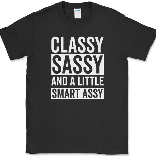 Стильная футболка Sassy и A Little Smart Assy, Забавный саркастический юмор, Необычная футболка унисекс, футболки для мужчин и женщин, короткие летние футболки
Стильная футболка Sassy и A Little Smart Assy, Забавный саркастический юмор, Необычная футболка унисекс, футболки для мужчин и женщин, короткие летние футболки