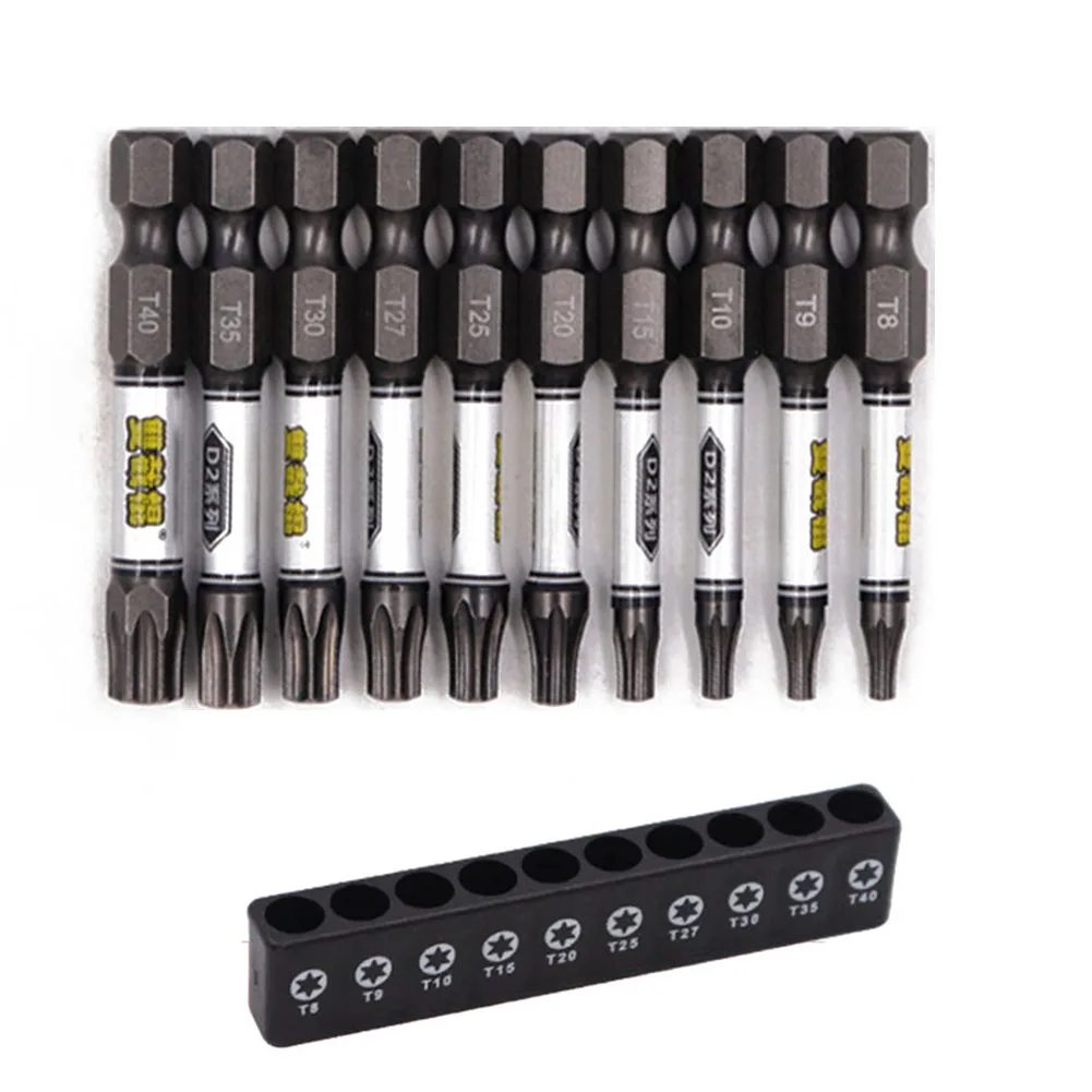 10pcs Non-shock Magnetic Cross Hex Torx Screwdriver Bits &Storage Case Set Batch Head Driver Bit Set Power Drilling Tools
10pcs Non-shock Magnetic Cross Hex Torx Screwdriver Bits &Storage Case Set Batch Head Driver Bit Set Power Drilling Tools
