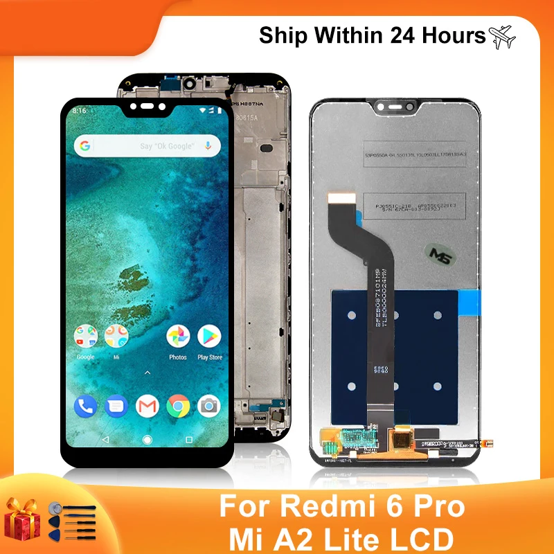 5.84" For Xiaomi Redmi 6 Pro LCD Display M1805D1SG Touch Screen Digitizer For Xiaomi Mi A2 Lite LCD Replacement Parts Assembly
5.84" For Xiaomi Redmi 6 Pro LCD Display M1805D1SG Touch Screen Digitizer For Xiaomi Mi A2 Lite LCD Replacement Parts Assembly