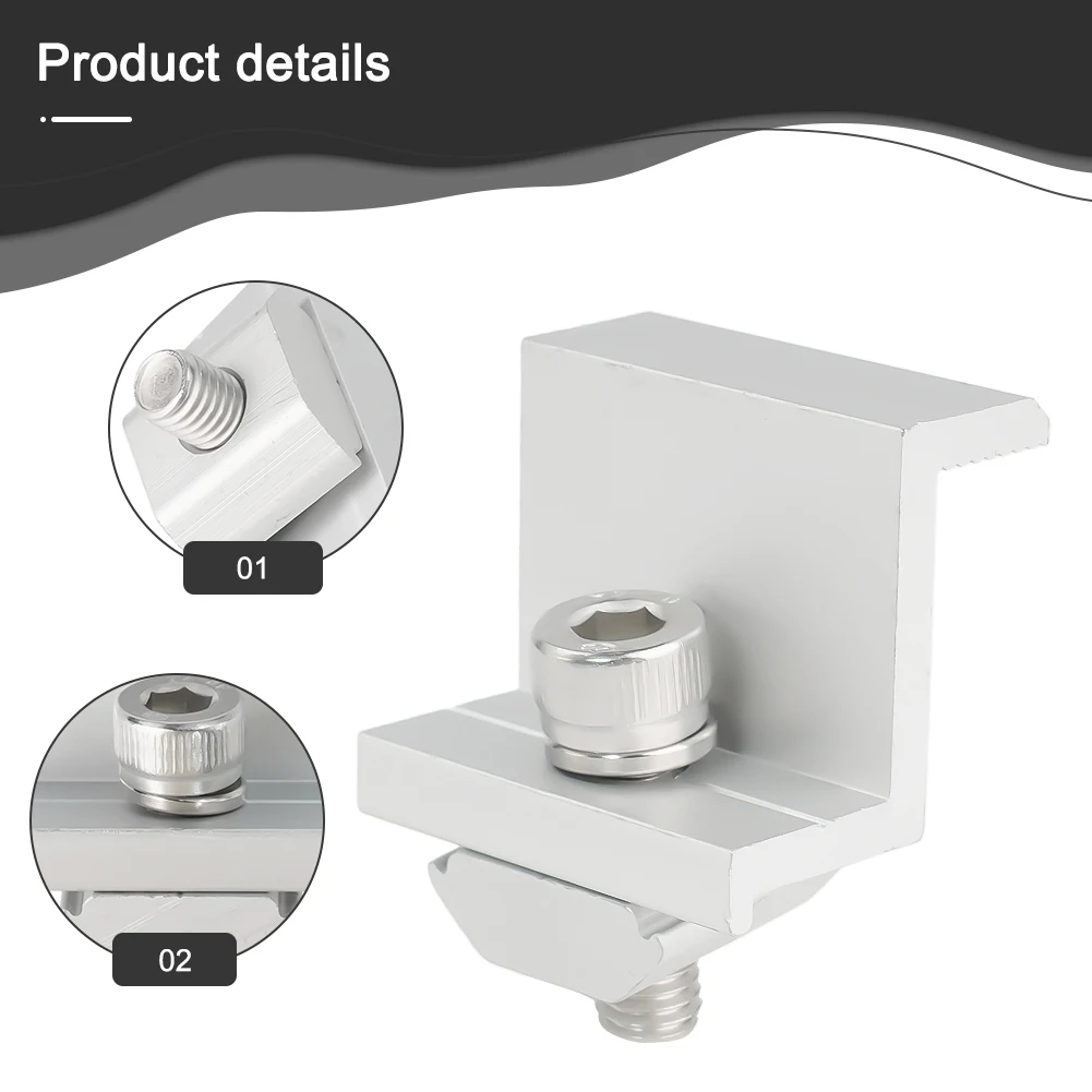 1PC Solar Panel Mounting Bracket Clamp 30/35mm Wide Photovoltaic Support,Solar System Accessories Solar End Clamp
1PC Solar Panel Mounting Bracket Clamp 30/35mm Wide Photovoltaic Support,Solar System Accessories Solar End Clamp
