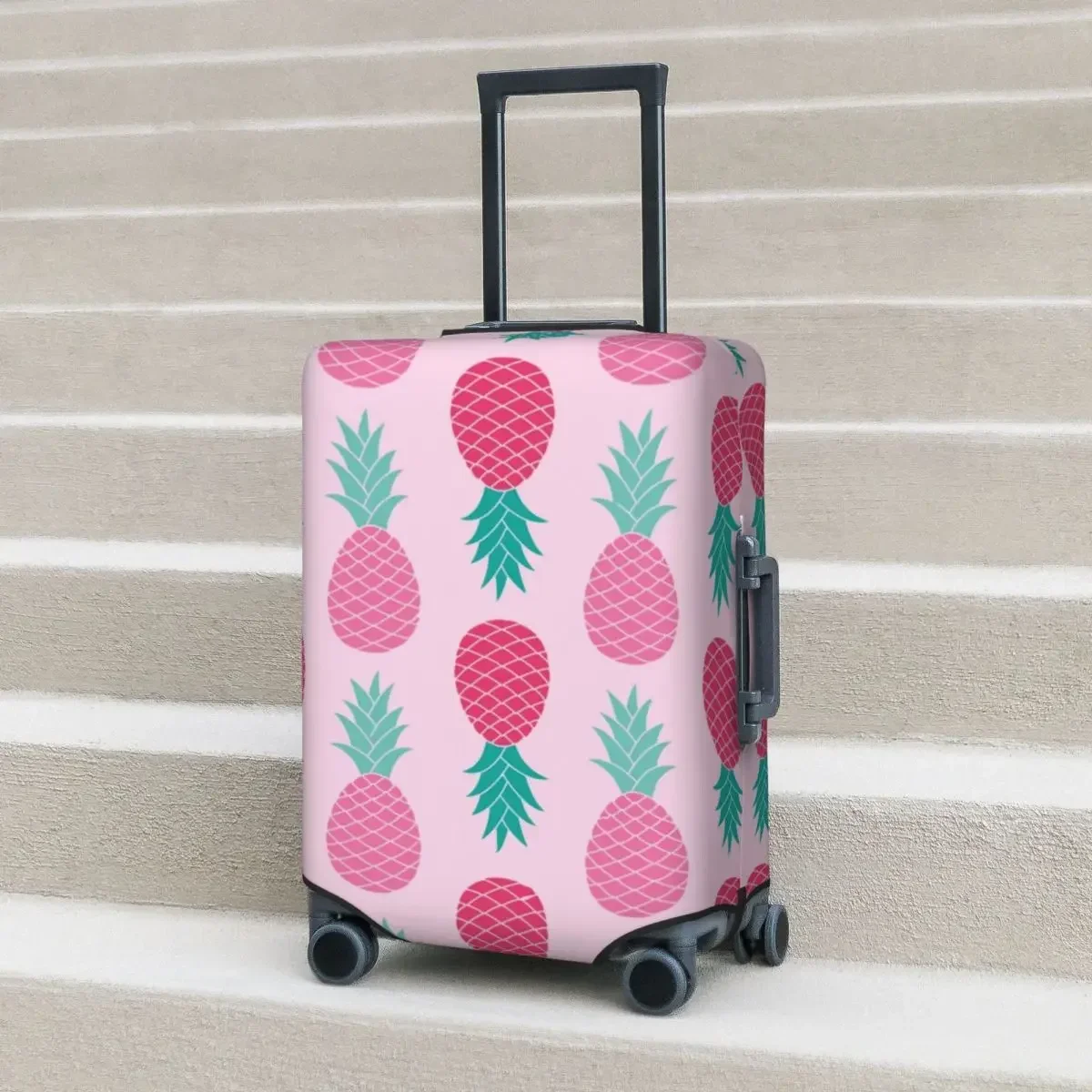 

Pineapple Pattern Suitcase Cover Tropical Fruit Summer Vacation Flight Travel Strectch Luggage Case Protector