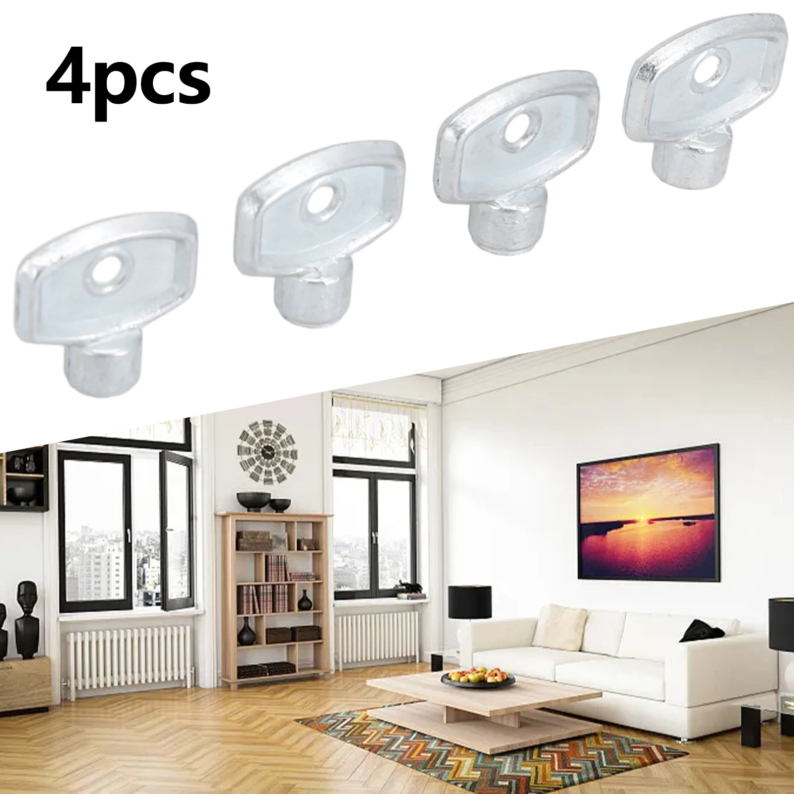 4pcs Radiator Vent Wrench 13965 Universal For Any Heater 23 X 25 X 10mm Sliver Radiator Vent Wrench Home Heating Tool Parts
4pcs Radiator Vent Wrench 13965 Universal For Any Heater 23 X 25 X 10mm Sliver Radiator Vent Wrench Home Heating Tool Parts
