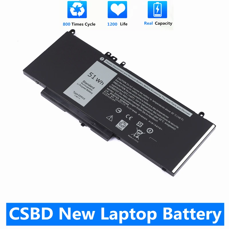 CSBD New 51Wh G5M10 Laptop Battery For DELL Latitude 3150 3160 E5250 E5450 E5550 Sereis 8V5GX R9XM9 WYJC2 1KY05
CSBD New 51Wh G5M10 Laptop Battery For DELL Latitude 3150 3160 E5250 E5450 E5550 Sereis 8V5GX R9XM9 WYJC2 1KY05