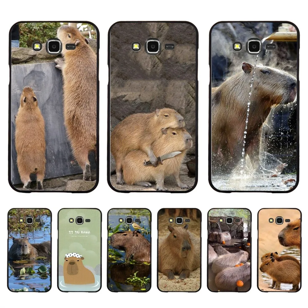 

Animal Funny Capybara Mousepad For Samsung J 7 plus 7core J7 neo J6 plus prime J6 J4 J5 Mobile Cover
