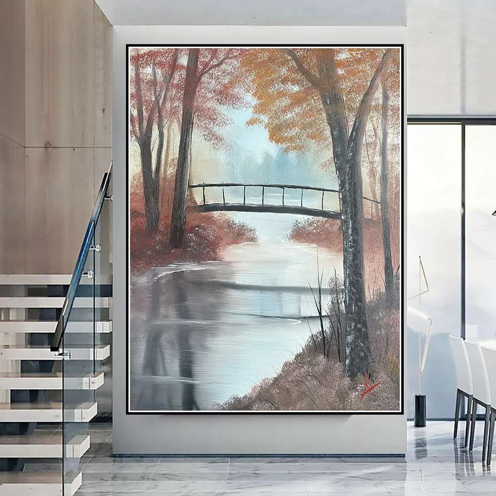 Bridge to Autumn Beautiful Scenery Perspective Wall Art Poster And Prints Picture Canvas Painting Decoration Home Decor for Room
Bridge to Autumn Beautiful Scenery Perspective Wall Art Poster And Prints Picture Canvas Painting Decoration Home Decor for Room