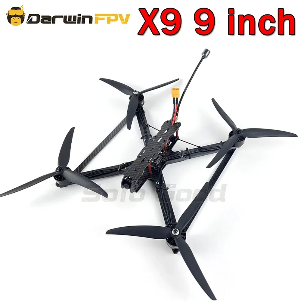 DarwinFPV X9 9 inch FPV Analog Drone F11 FC 100A 4in1 ESC 2812 1100KV Motor 5.8Ghz 1W VTX 3-6S RC Long Range Quadcopter
DarwinFPV X9 9 inch FPV Analog Drone F11 FC 100A 4in1 ESC 2812 1100KV Motor 5.8Ghz 1W VTX 3-6S RC Long Range Quadcopter