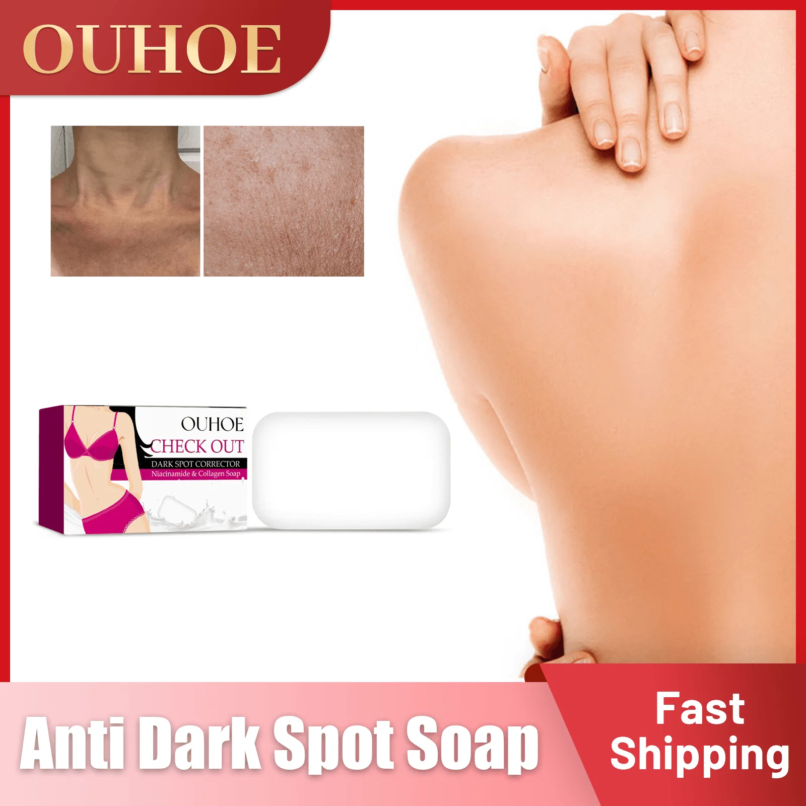 Whitening Soap Dark Spot Corrector Underarm Face Body Cleansing Bleaching Moisturizing Brighten Collagen Soap with Niacinamide
Whitening Soap Dark Spot Corrector Underarm Face Body Cleansing Bleaching Moisturizing Brighten Collagen Soap with Niacinamide