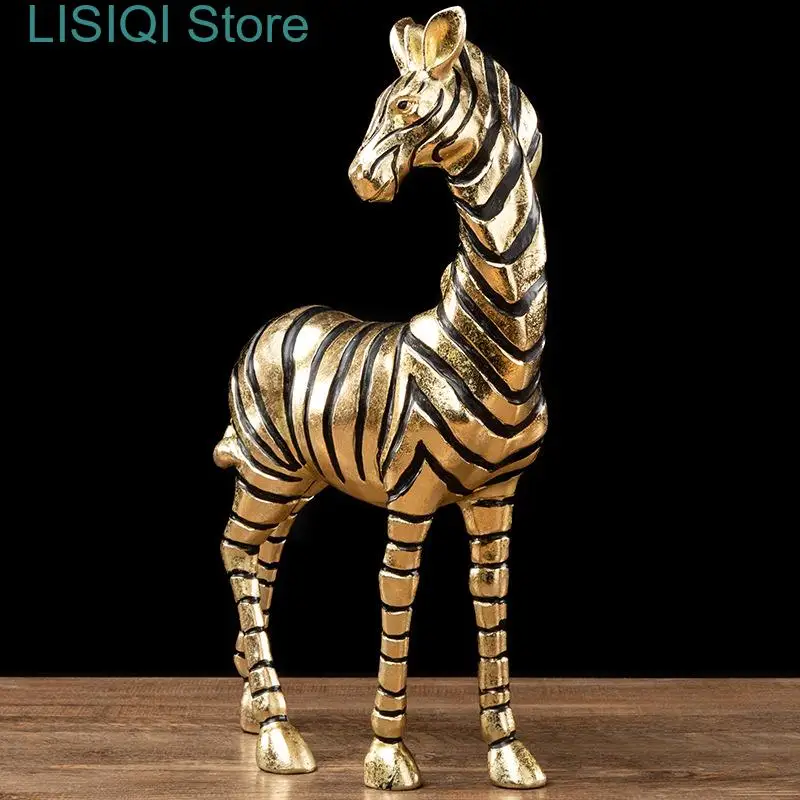 New Golden Zebra Craft Sculpture Resin Simulation Animal Statue Golden Horse Decorative Figurines Animal Figurine Home
New Golden Zebra Craft Sculpture Resin Simulation Animal Statue Golden Horse Decorative Figurines Animal Figurine Home