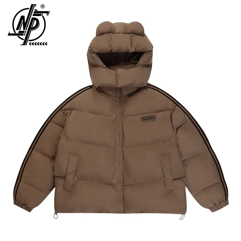 Winter Korean Fashion Hooded Parkas Men Women Removable Cartoon Cute Hat Stripe Design Warm Thick Padded Jackets Puffer Coats
Winter Korean Fashion Hooded Parkas Men Women Removable Cartoon Cute Hat Stripe Design Warm Thick Padded Jackets Puffer Coats