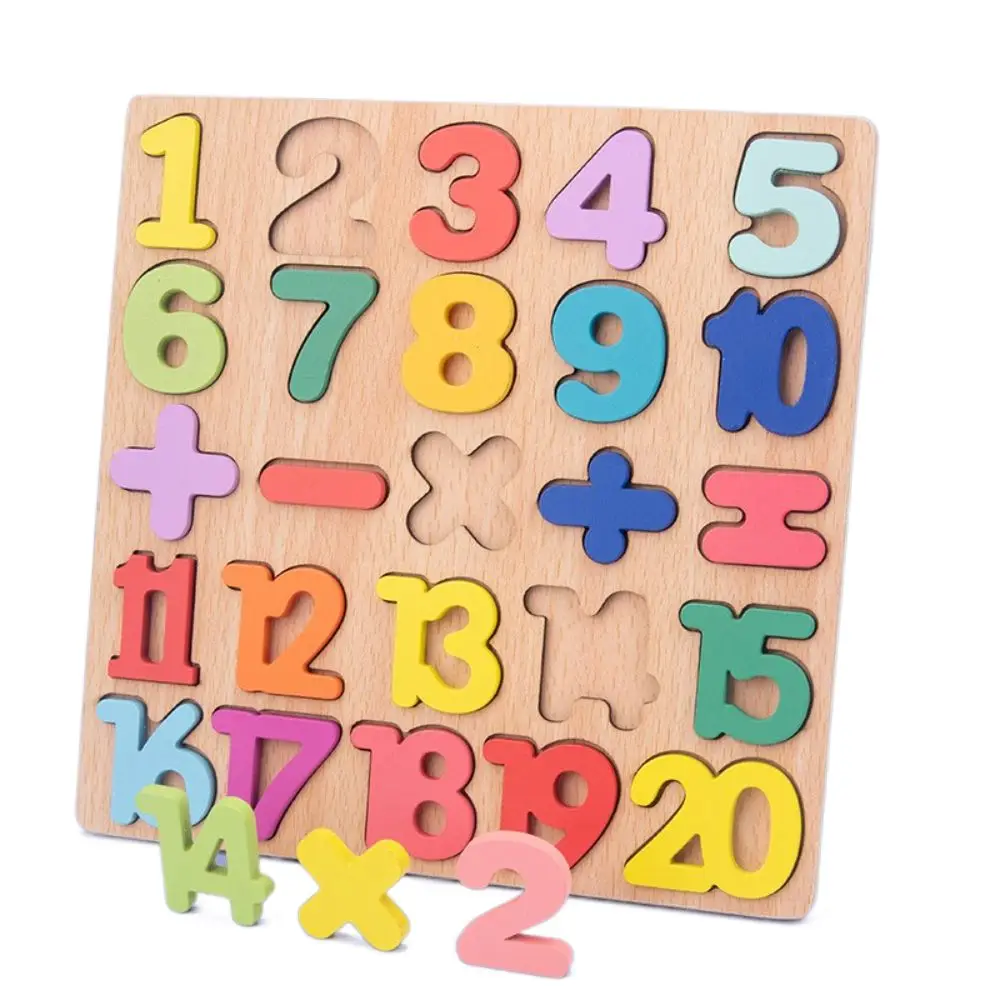 Preschool Wooden Number Alphabet Cognitive Matching Educational Toy Children Jigsaw Toys Building Block 
Preschool Wooden Number Alphabet Cognitive Matching Educational Toy Children Jigsaw Toys Building Block