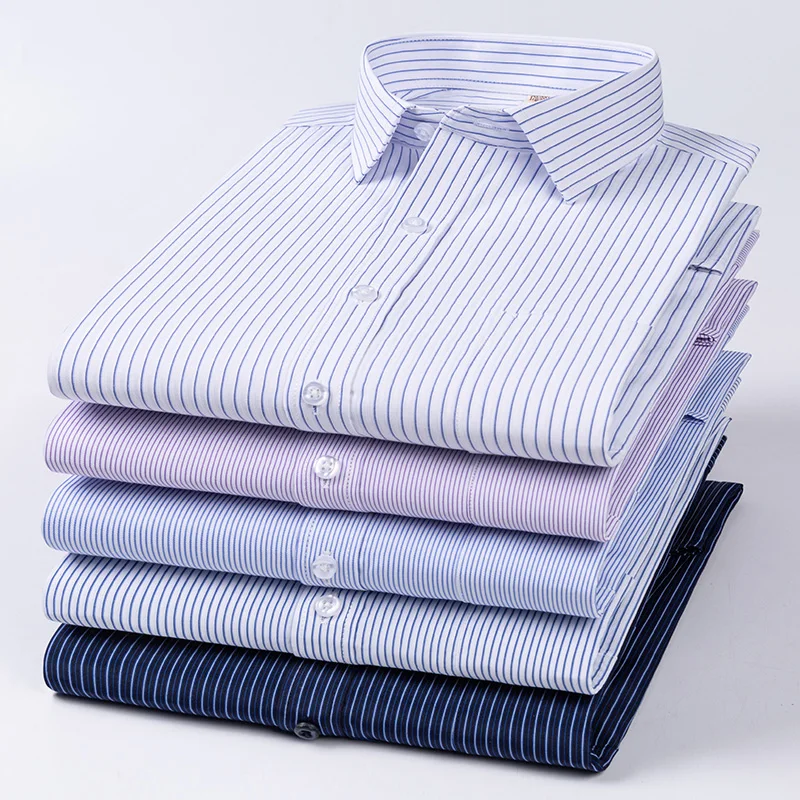 Men's Formal Shirt Long Sleeve S~8XL Oversized Office Solid Color Striped Anti-wrinkle Non-ironing Fashion Business White Shirts
Men's Formal Shirt Long Sleeve S~8XL Oversized Office Solid Color Striped Anti-wrinkle Non-ironing Fashion Business White Shirts