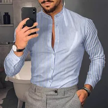 

Men Shirt Long Sleeve Hawaiian Social Luxury Button Up Cardigan Blouses Wholesale 2022 Single Breasted Turn-down Collar Broad