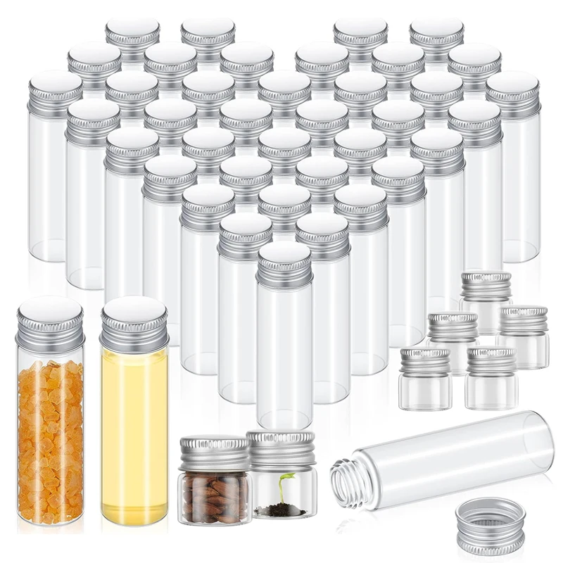5pcs Clear Empty Glass Bottles 5ml/6ml/7ml/10ml/14ml/18ml/20ml/25ml/30ml Silver Aluminum Lid Refillable Vials
5pcs Clear Empty Glass Bottles 5ml/6ml/7ml/10ml/14ml/18ml/20ml/25ml/30ml Silver Aluminum Lid Refillable Vials