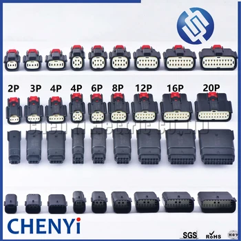 포드 뷰익 쉐보레용 방수 커넥터, 테일 램프 헤드라이트 라이트 소켓 플러그, 2 3 4 6 8 12 16 20 핀, 33471-0301