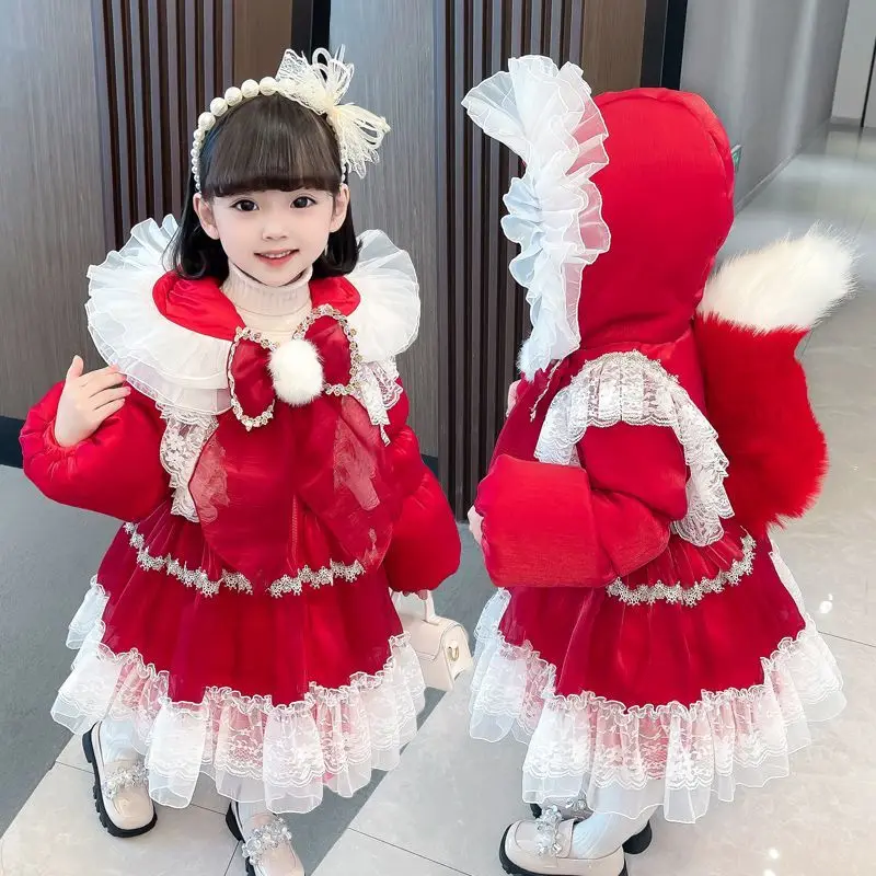 Kawaii Tsukino Usagi Autumn and Winter Lolita Red Girls' Down Jacket Thicken Cute Cartoon Child Medium Length Warm Jacket
Kawaii Tsukino Usagi Autumn and Winter Lolita Red Girls' Down Jacket Thicken Cute Cartoon Child Medium Length Warm Jacket