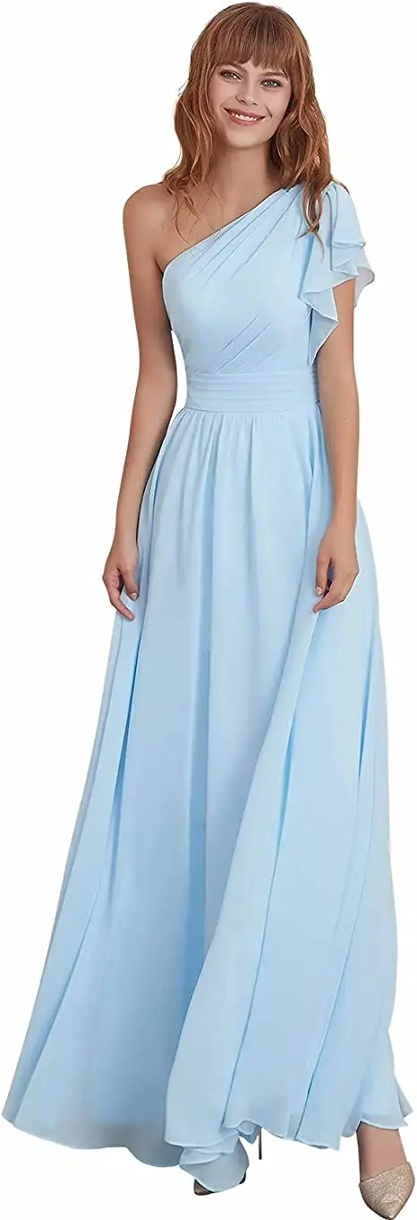 One Shoulder Dresses Chiffon Bridesmaids Dresses for Wedding Party Maxi Women's Formal Dresses Elegant Long Prom
One Shoulder Dresses Chiffon Bridesmaids Dresses for Wedding Party Maxi Women's Formal Dresses Elegant Long Prom