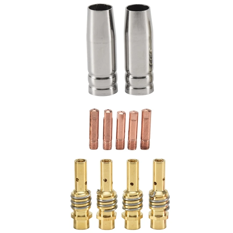 11 PCS MB15AK MIG Welder Consumable Accessory Welding Torch Of Conical Nozzle Gas Nozzle Holder(0.6Mm 0.8Mm 1.0Mm )
11 PCS MB15AK MIG Welder Consumable Accessory Welding Torch Of Conical Nozzle Gas Nozzle Holder(0.6Mm 0.8Mm 1.0Mm )