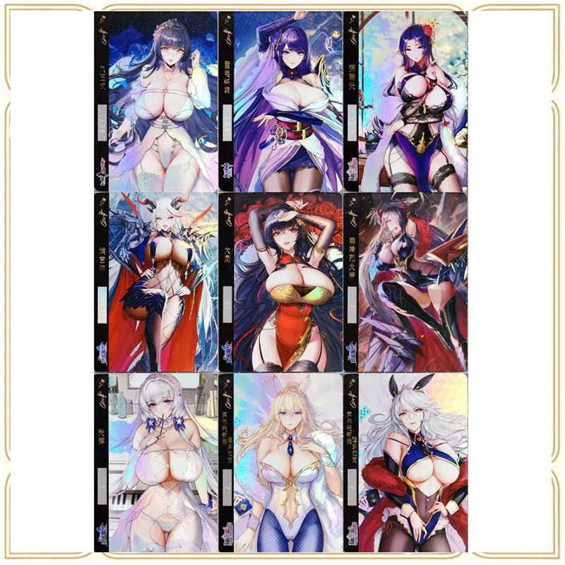 

Anime Goddess Story DIY ACG Kawaii Hot Stamping Glitter Card Taiho Beelzebul Boy Toy Game Collection Solitaire Birthday Present