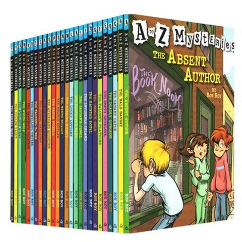 26 Books/set A To Z Mysteries Ron Roy Children Detective Reasoning Novel Children's Elementary Chapter Novels English Book Sets
26 Books/set A To Z Mysteries Ron Roy Children Detective Reasoning Novel Children's Elementary Chapter Novels English Book Sets