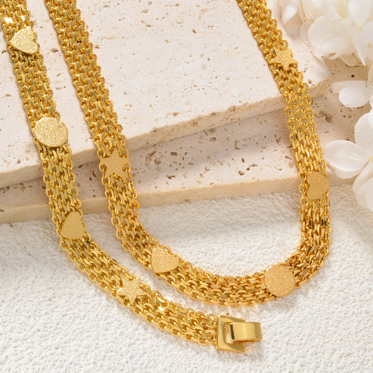 Luxury Gold Plated Brass Jewelry Set for Women Dubai Style Necklace Bracelet Minimalist Wedding Gift Party Fashion Accessories 9 Mallzona Sb415ab99effa4d2c97f7eddf78756fbdC Luxury Gold Plated Brass Jewelry Set for Women Dubai Style Necklace Bracelet Minimalist Wedding Gift Party Fashion Accessories Mallzona