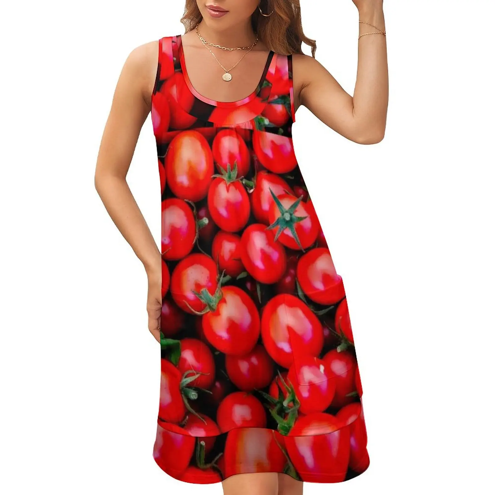 Garden Tomatoes 3 Sleeveless U-Neck Fake Two Piece Dress beach dresses dress for women 2024 elegant party dresses for women 2024
Garden Tomatoes 3 Sleeveless U-Neck Fake Two Piece Dress beach dresses dress for women 2024 elegant party dresses for women 2024